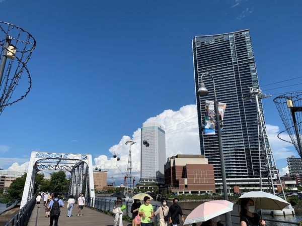 日本・神奈川県「横浜🚃赤レンガ」の写真：ロープウェイにも乗りました🚡