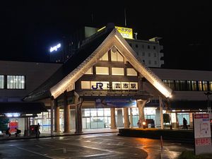 宍道湖温泉。駅から徒歩で5分ほどの足湯。