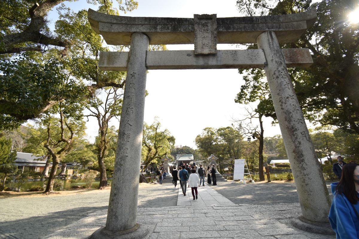 宗像大社！
世界遺産！

めっちゃ人いた！
地味に初詣だ！