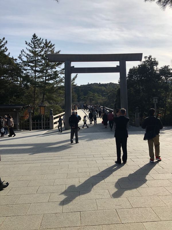 日本・和歌山県「近畿、東海ツーリング」の写真：伊勢神宮の内宮へ