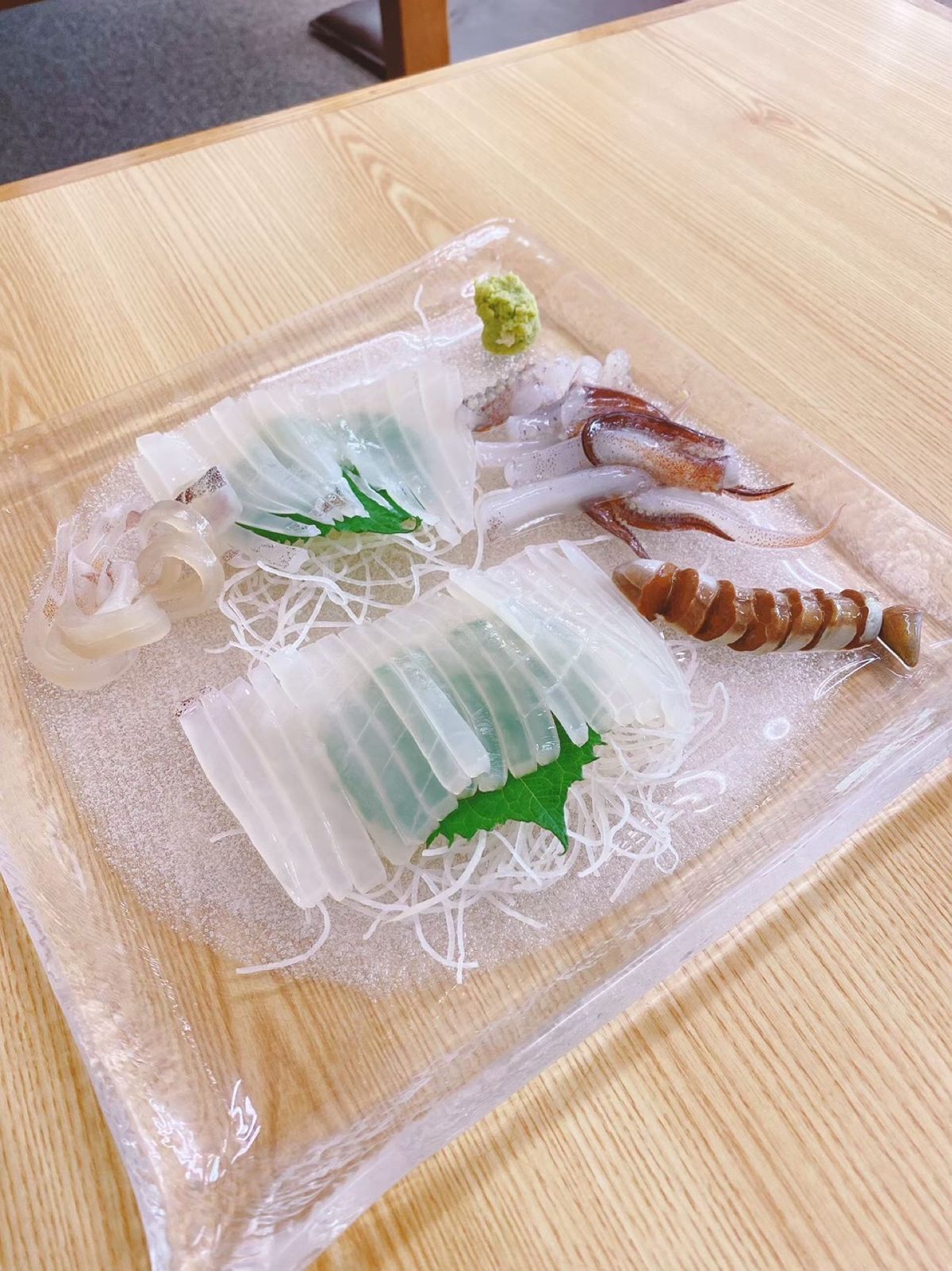 初島グラスがかわいい
スケスケのイカ
明日葉の天ぷら
ハンモックでビール❤️