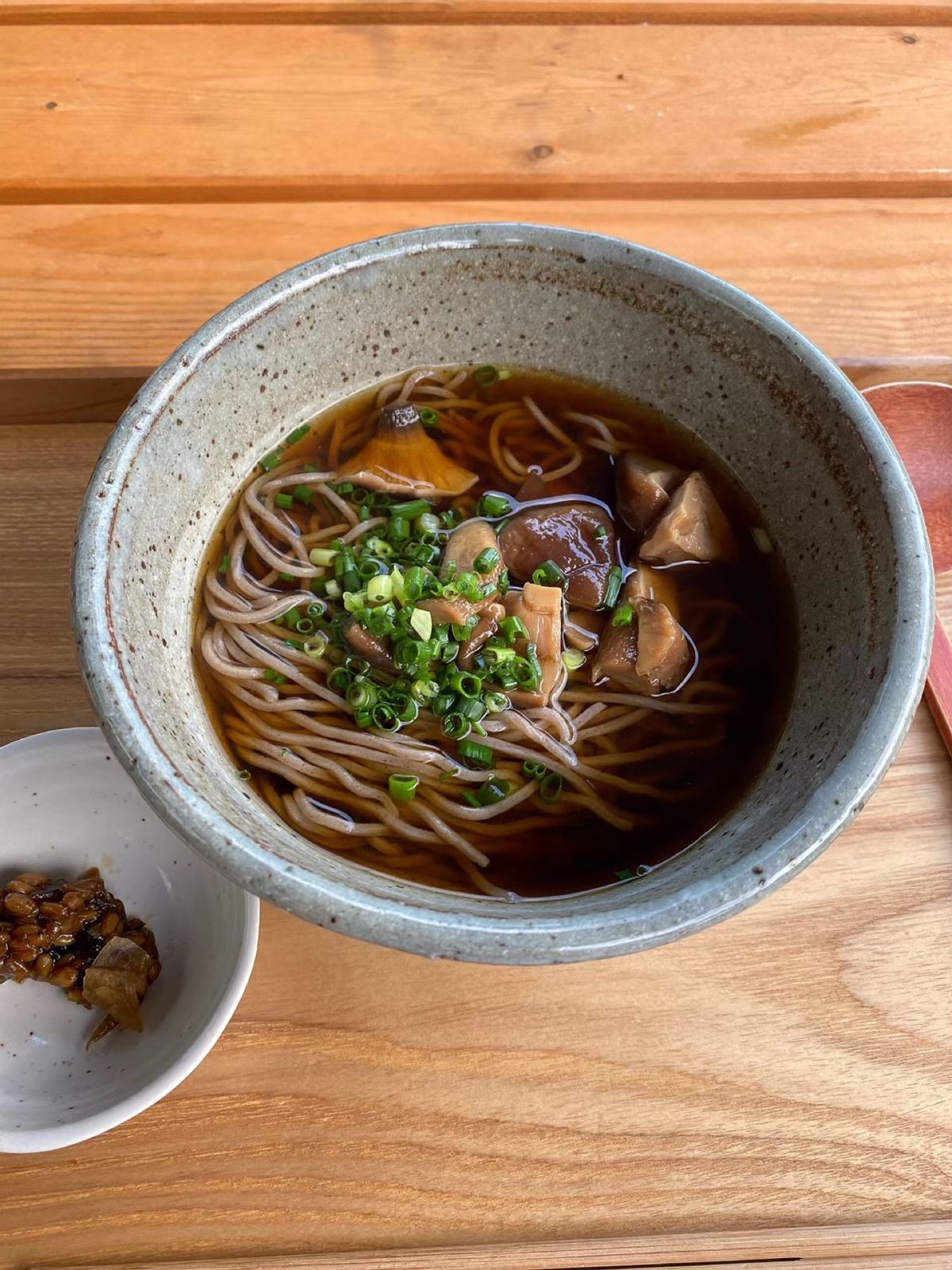 静かなビーチ
道の駅月ヶ瀬
きのこそば
しいたけカツカレー