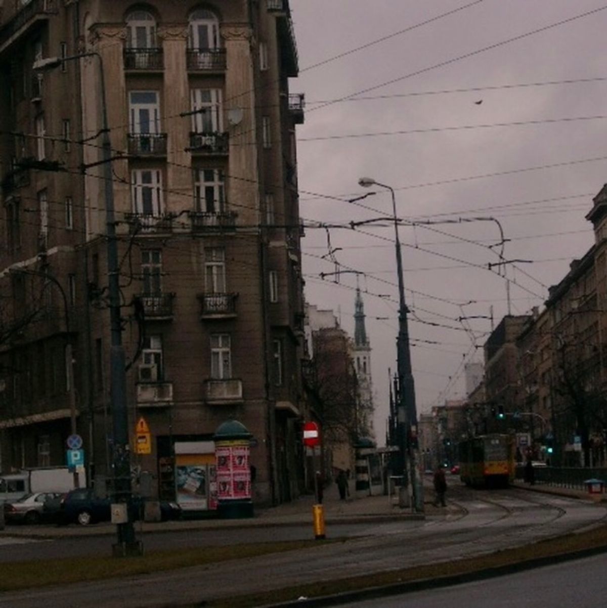 2008年1月20日頃。ワルシャワ。郊外のホステル周辺。