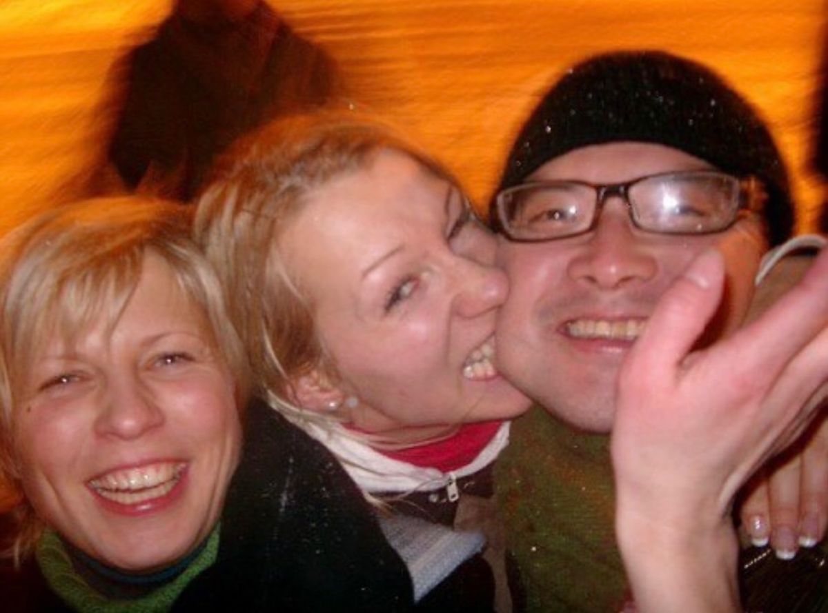 2007年12月31日。ヴィルニスの旧市街から小さな川をはさんで独立してい...