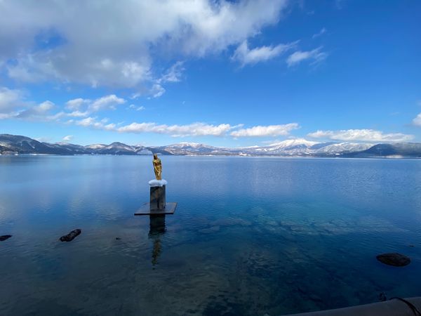 日本・田沢湖「秋田🐕 trip」の写真：観光したスポット⛄️
①田沢湖
②神社
...