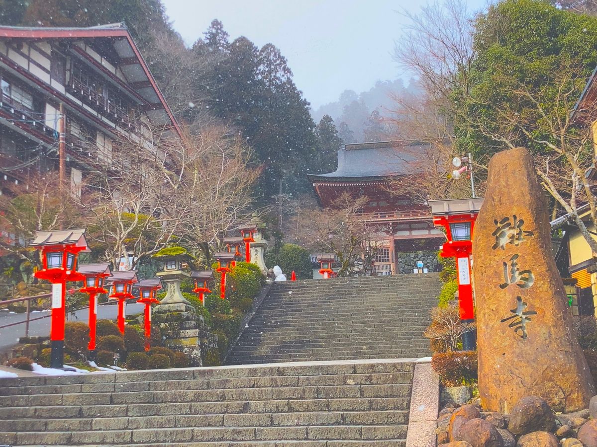 ⭐︎鞍馬駅〜鞍馬寺⭐︎

・叡山電車に乗って終電　鞍馬駅へ
・天狗様がお出...