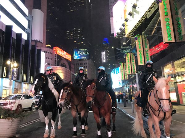 アメリカ(米国)・ニューヨーク「🚕Trip to NY 🇺🇸」の写真：タイムズスクエア、一応行っとかないと🕺🏻...