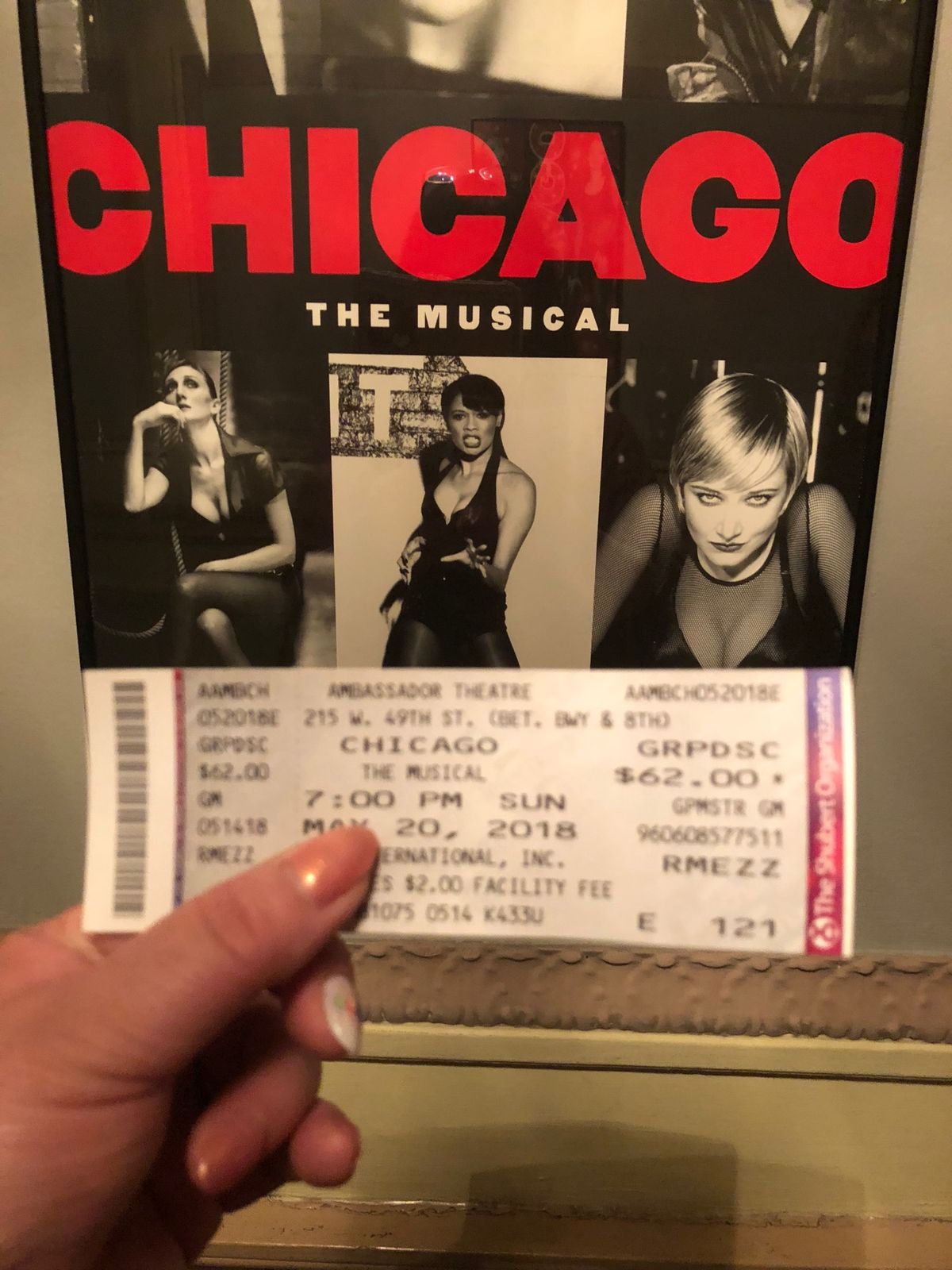 ニューヨークではブロードウェイミュージカル「CHICAGO」を鑑賞🎶