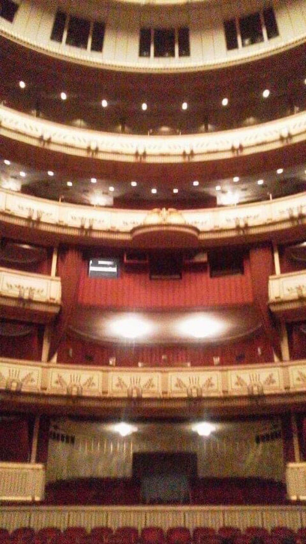 ウィーンの国立オペラ座内部。