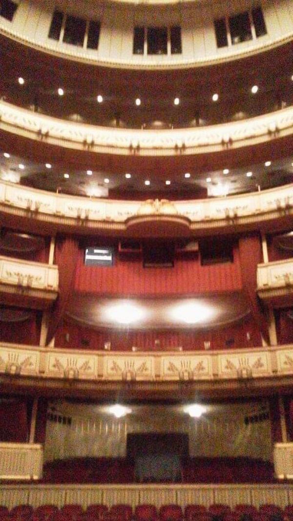 ハンガリー・ブダペスト「ブダペスト・ウィーン」の写真：ウィーンの国立オペラ座内部。