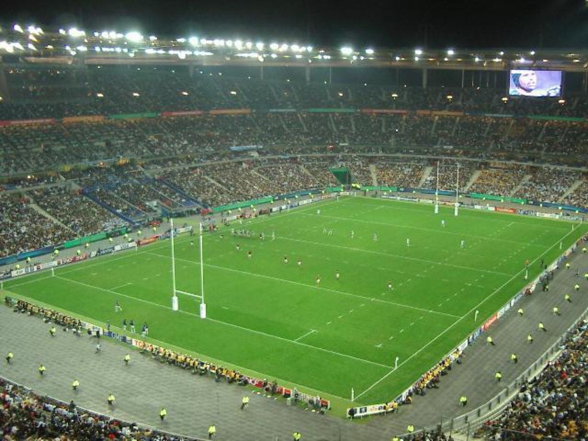 サンドニのスタジアムで、準決勝（南ア🇿🇦vsアルゼンチン🇦🇷を観戦しました🏉