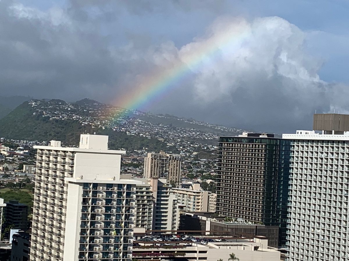 虹🌈

わりと毎日見ることができて、この日は長く出ていました♬