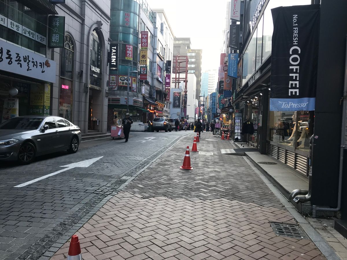 今回の拠点だった明洞