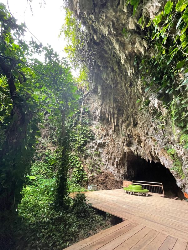 日本・宮古島「宮古島＆かりゆし水族館」の写真：母と妹の希望でなんか神秘的？なところ