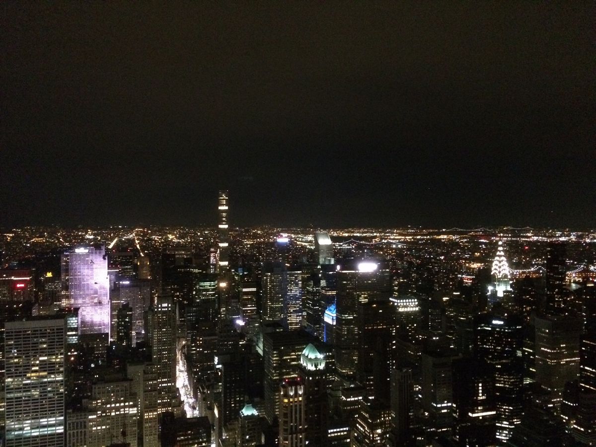 エンパイアステートビルからの夜景は本当に美しかった！