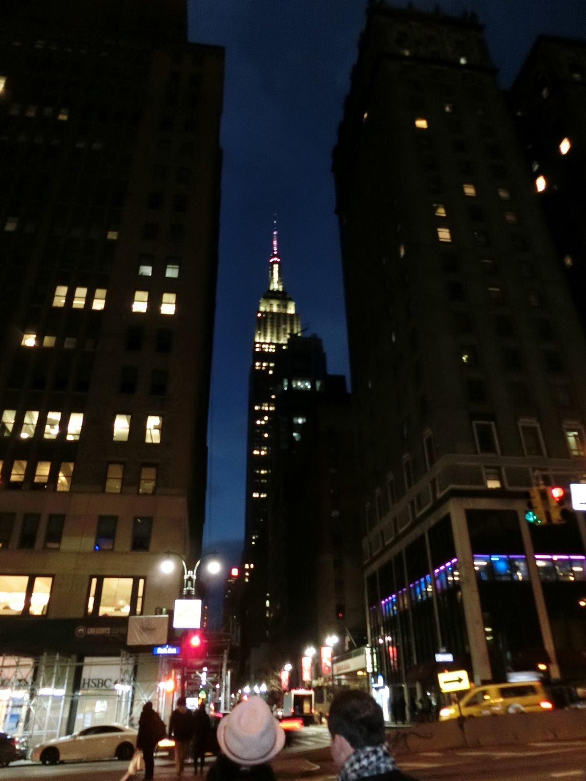 エンパイアステートビルからの夜景は本当に美しかった！