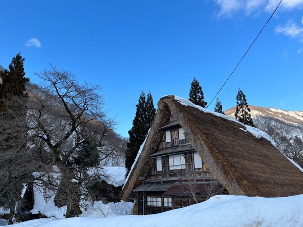 日本・白川郷「雪見旅行　五箇山、白川郷」の写真
