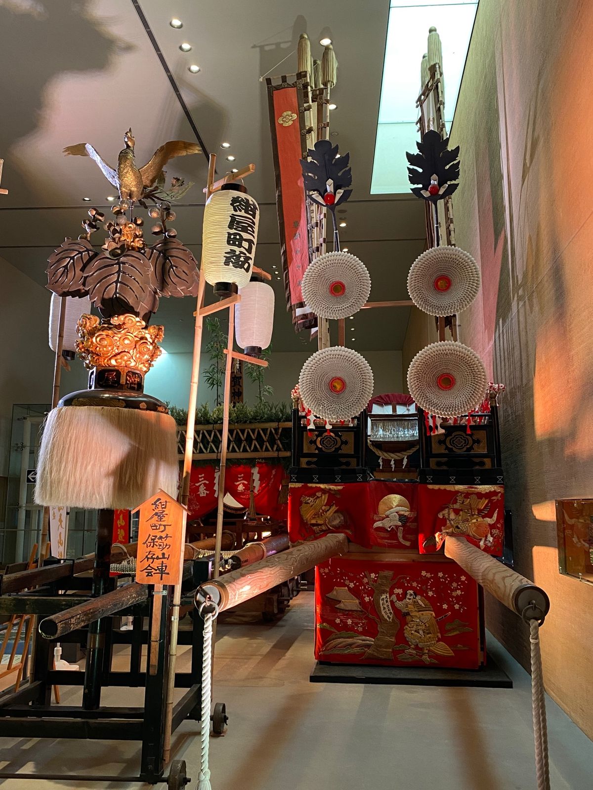 山車まで展示されてた😳