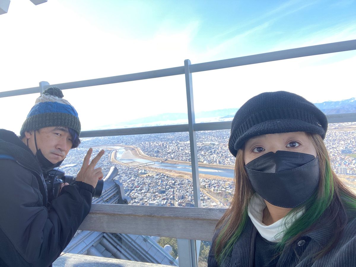 今年初の雪遊びからの〜岐阜城