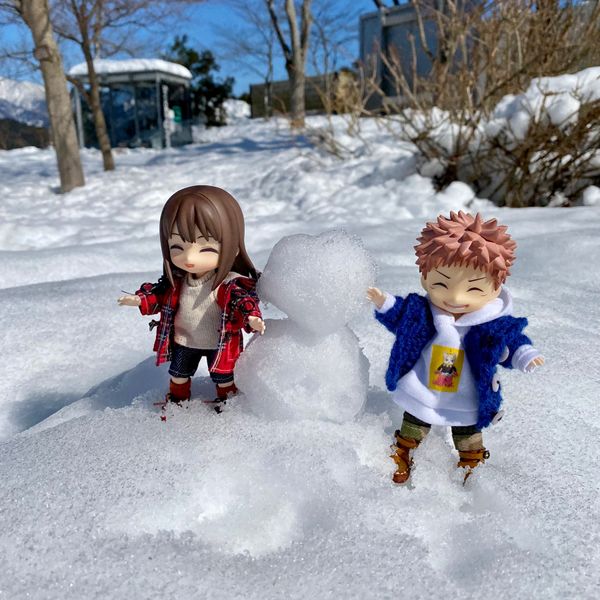 日本・岐阜県「岐阜旅行」の写真：今年初の雪遊びからの〜岐阜城