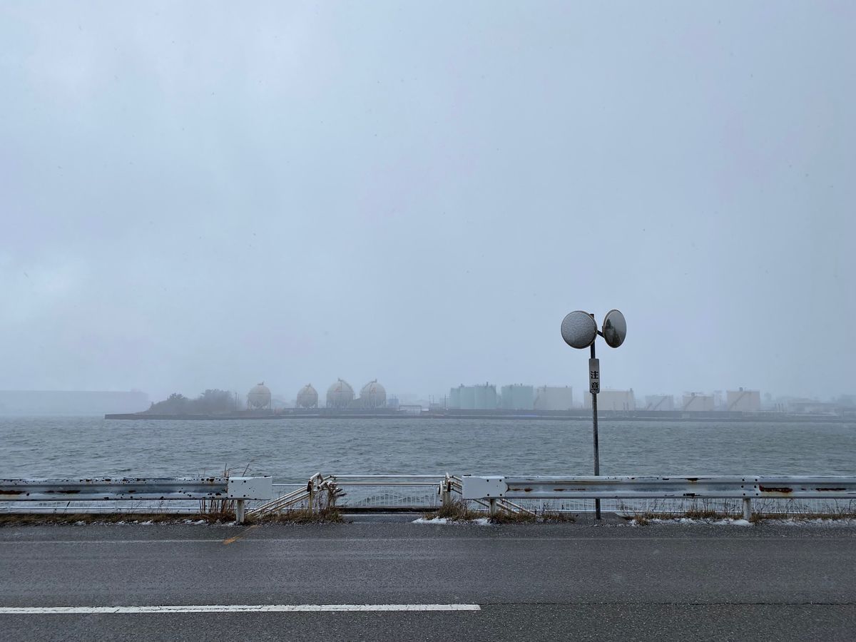 思ったより仕事が早く終わったので
大野からくり記念館へ駆け込み見学🚘

雪...