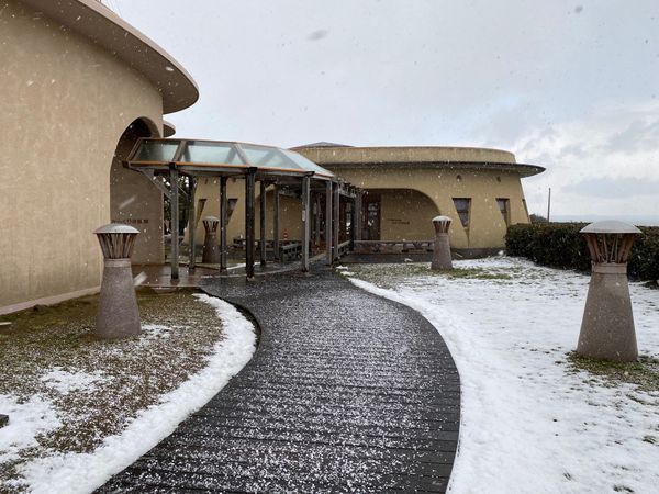 日本・金沢「ついに北陸で雪道運転🚘」の写真：思ったより仕事が早く終わったので
大野か...