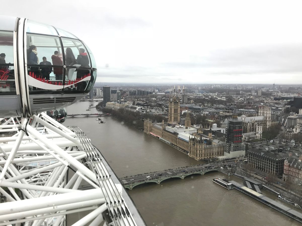 ロンドンアイに乗りました。