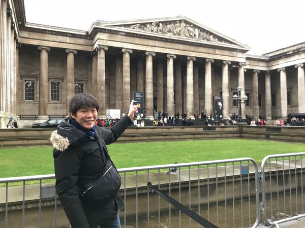 イギリス(英国)・ロンドン「Countdown Festival Fireworks in London」の写真：大英博物館。
シェイクシャック (現在で...