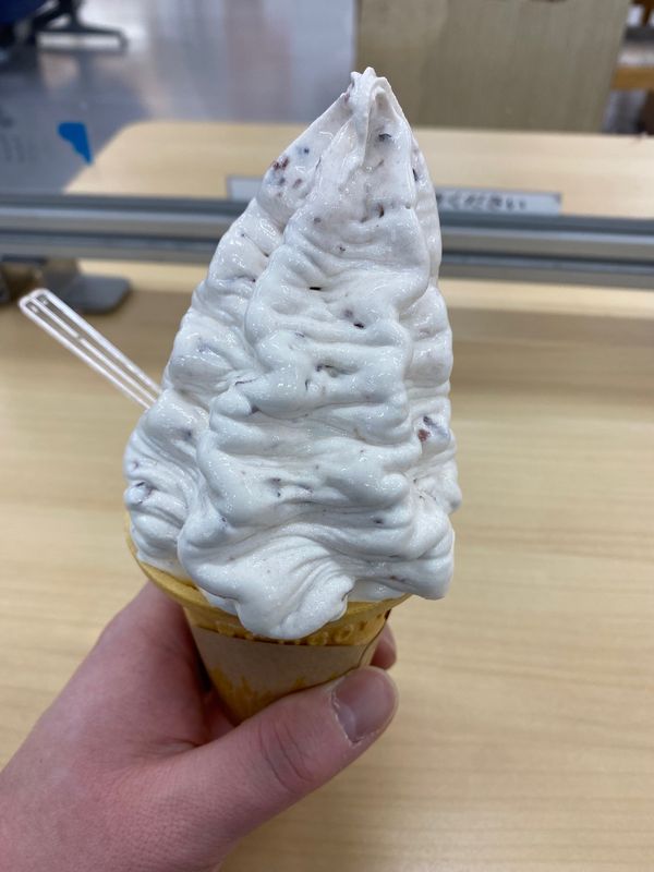 日本・大分県「弾丸熊本旅！大分と宮崎にもちょっと！」の写真：陣太鼓ソフト！
空港で食べられた！