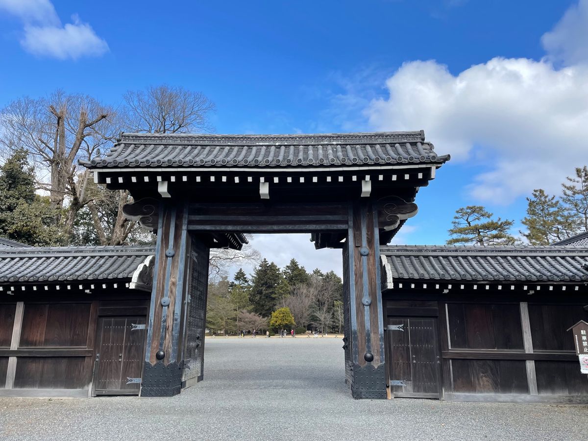 京都御苑でバードウォッチングと梅の花見