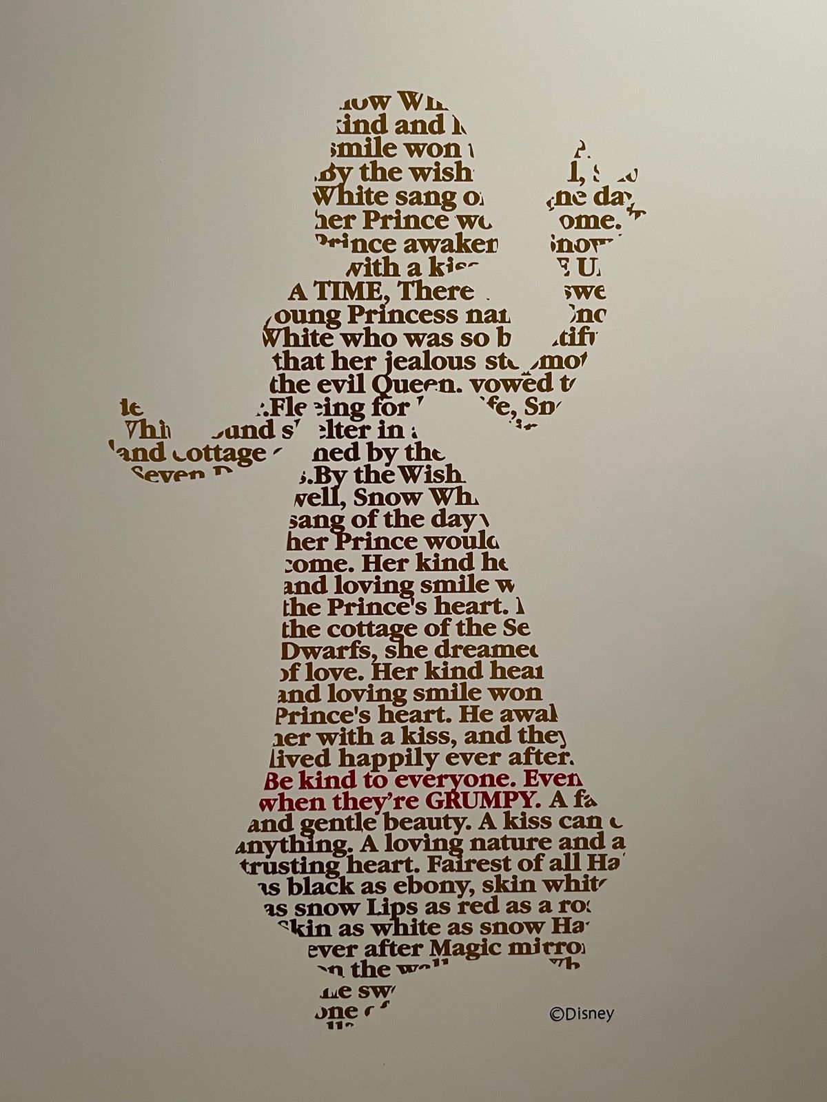 ディズニープリンセス展

プリンセス達のシルエット可愛い
それぞれのプリン...