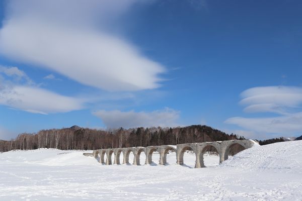 日本・北海道「北海道冬の野付半島」の写真：東北道をひたすら北上して、大間からフェリ...