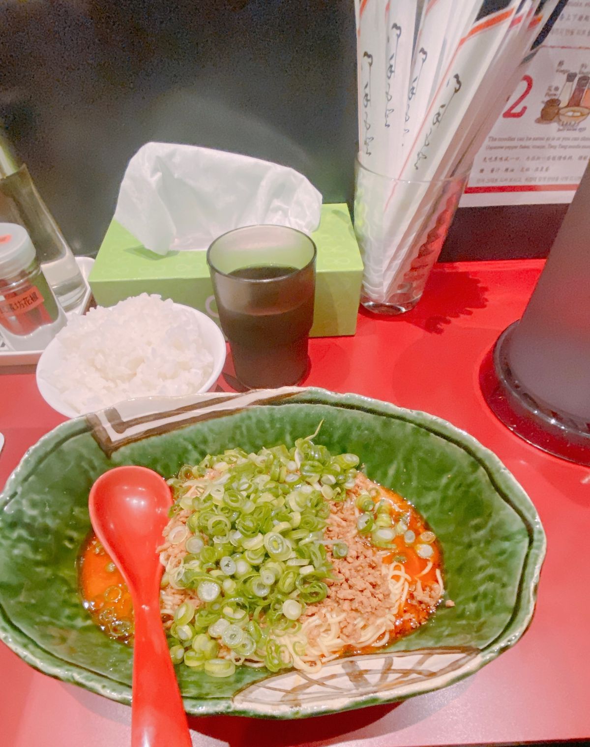 八昌の牡蠣バター、肉そば
汁なし坦々麺