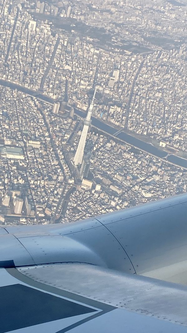 日本・宮島「広島の旅」の写真：飛行機からの景色
原爆ドーム