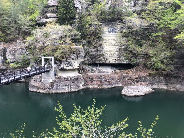 日本・福島県「ぶらり福島」の写真：会津に向かう道中、まず立ち寄ったのは阿賀...