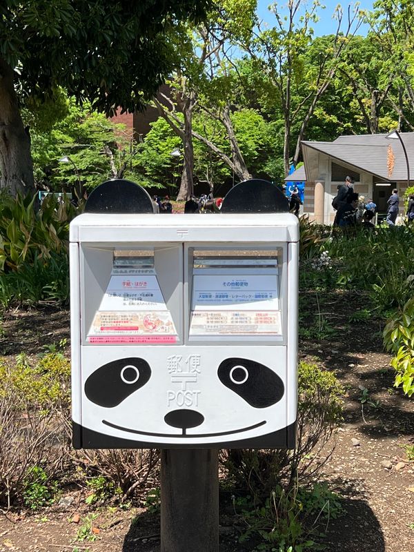 メキシコ・メキシコシティ「帰国後待機がなくなったのでついに海外旅行再開🙌」の写真：上野のポスト、可愛いなぁ🐼
