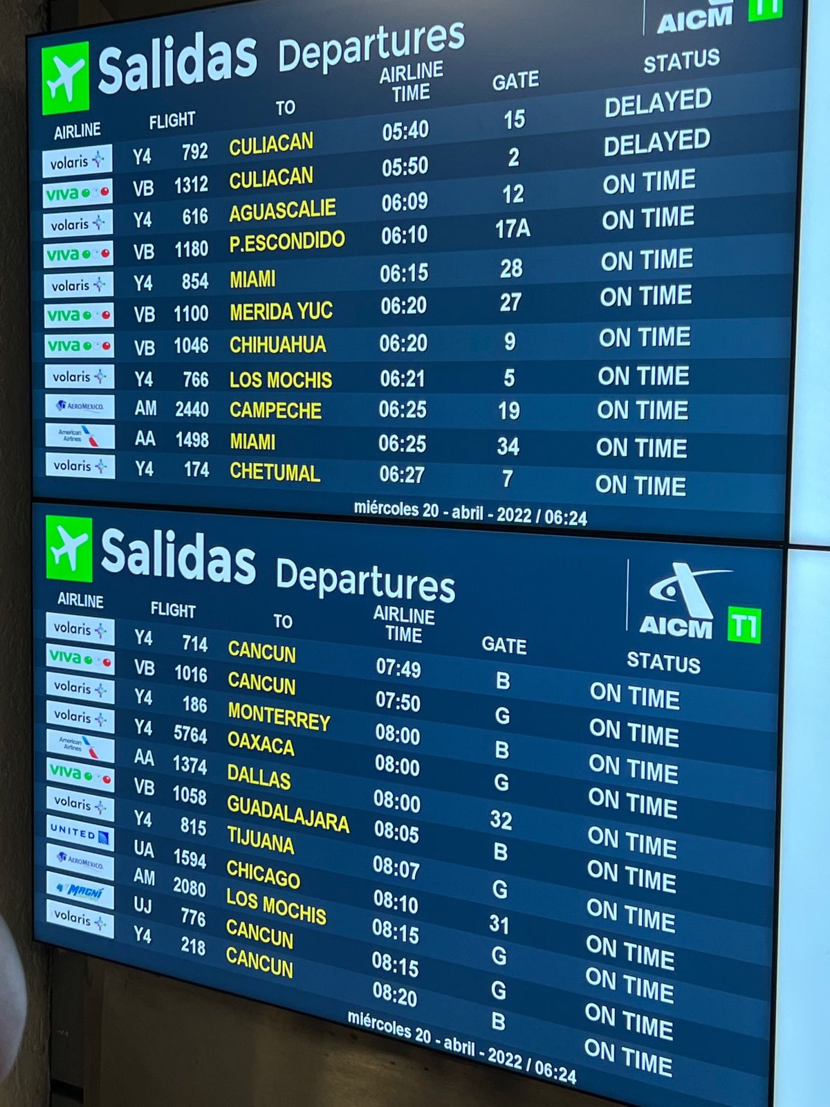 メキシコ３日目はオアハカに移動
短時間のフライトなので安いLCCのBola...