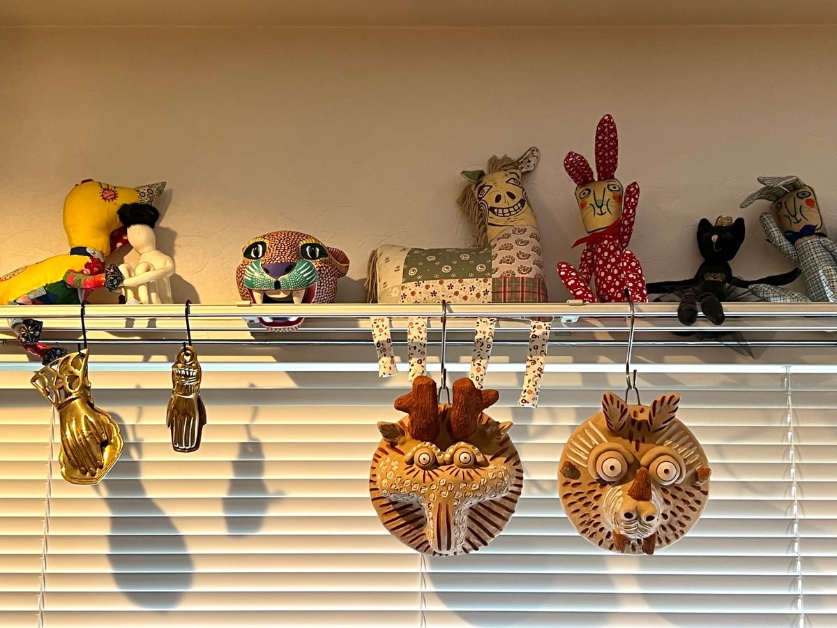 素焼きの村の工房で買った壁飾りたち

私はかなりツボだったけど
かなり好き...