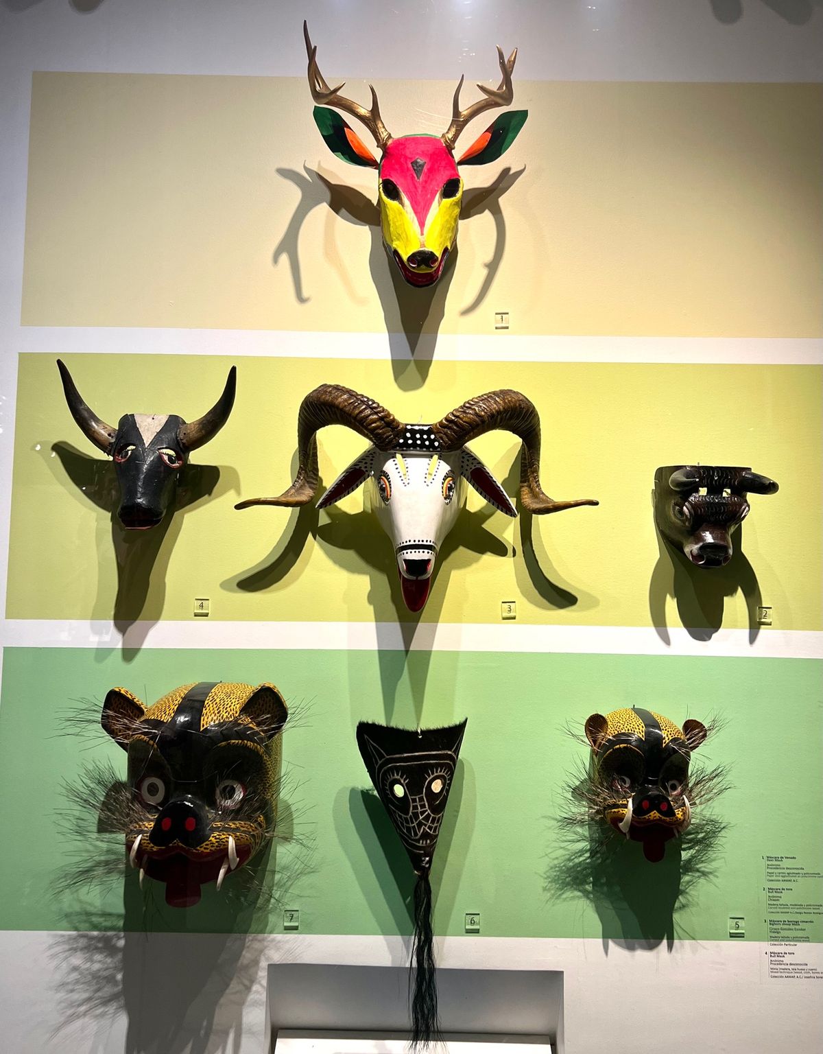 民芸品博物館

マスクも色々展示してあった！
動物のやつカッコいいよね😍
...