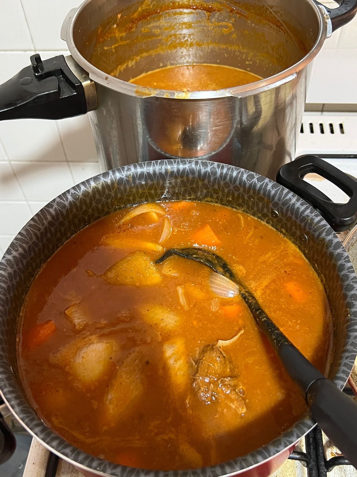 この日も当然のようにノリくんが夕飯を作ってくれて
小腹が空いた私用にカレー...