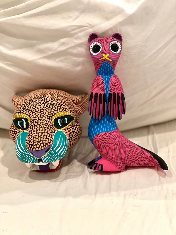 メキシコ・メキシコシティ「帰国後待機がなくなったのでついに海外旅行再開🙌」の写真：オアハカの木彫り人形の村で買ったもの

...