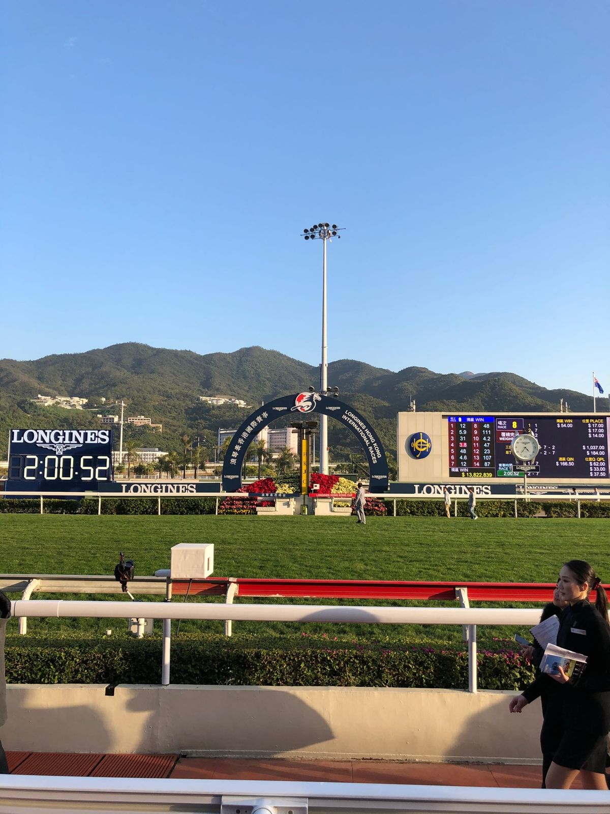 シャティン競馬場は例年に比べるとかなり寂しい観客席。コロナの影響が出始めて...