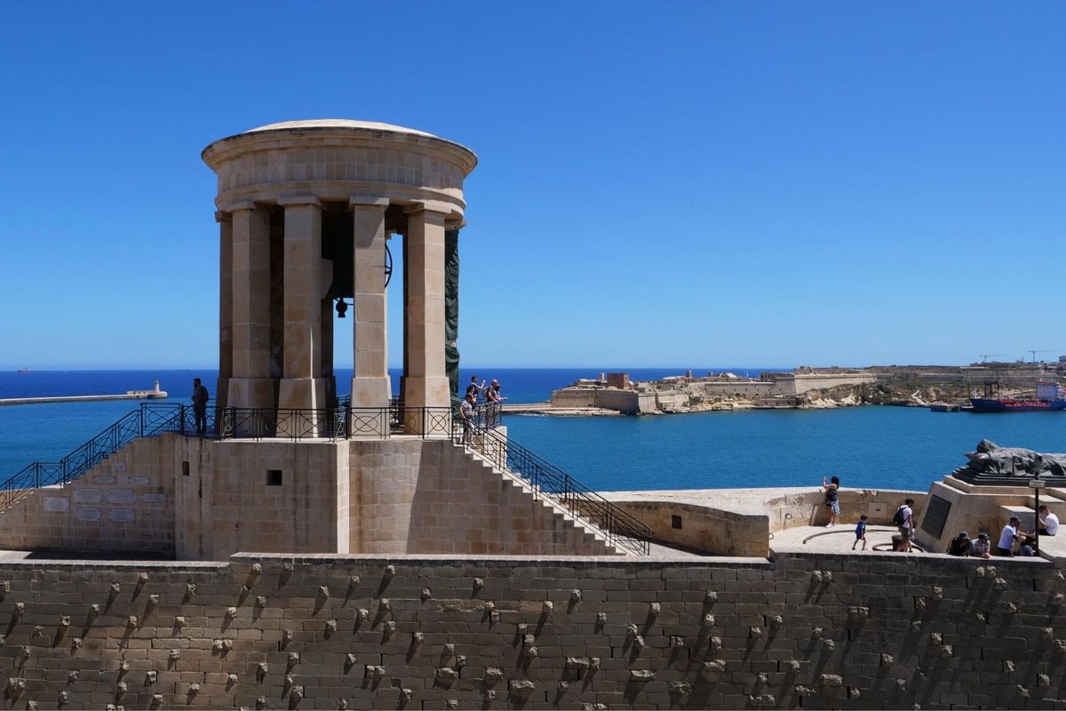 マルタの首都 バレッタの海沿い