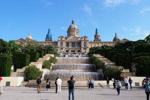 バルセロナの博物館付近