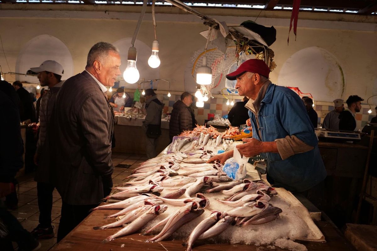 チュニスの魚市場