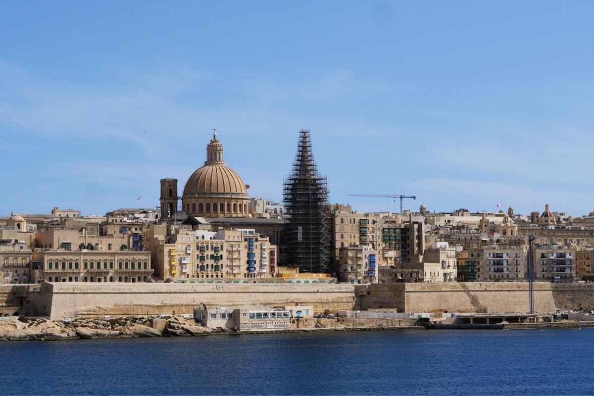 マルタの首都 バレッタからの眺め