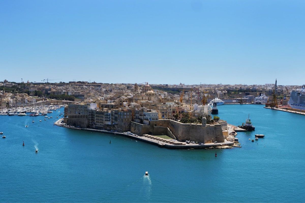 マルタの首都 バレッタからの眺め