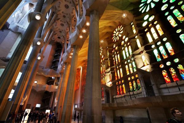 アンドラ「地中海沿岸とカナリア諸島の旅」の写真：サグラダファミリア内観2