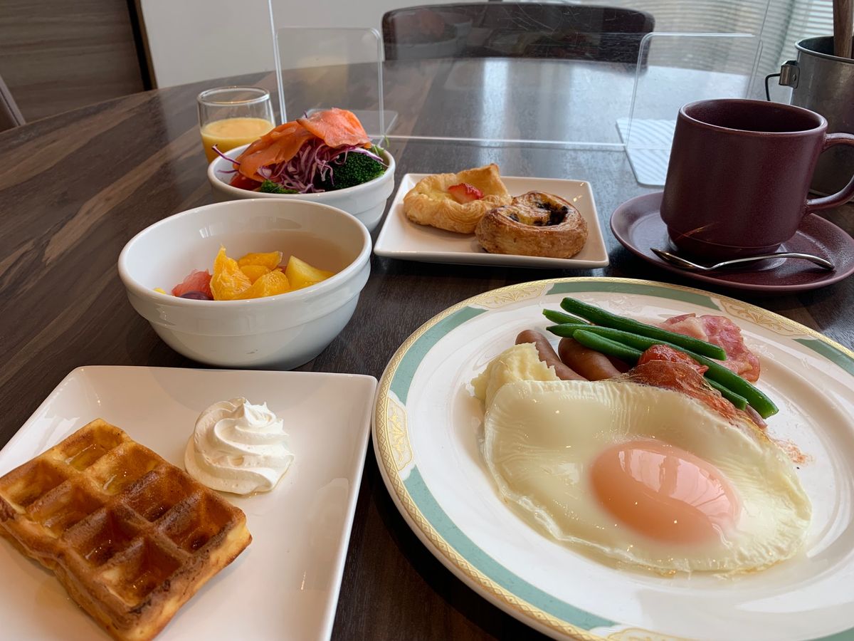 ラウンジ充実
ベネフィットの朝食は一階で
こちらも美味しい