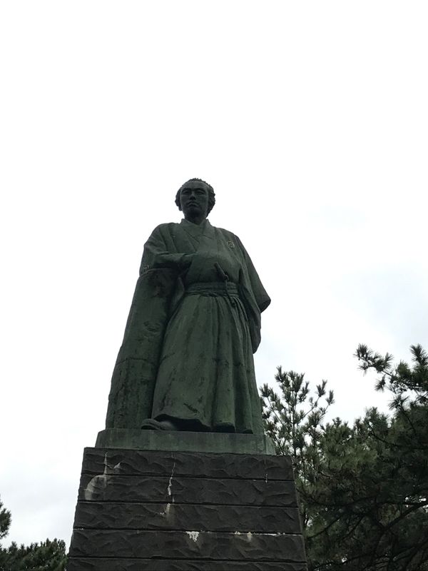 日本・高知県「桂浜」の写真：坂本龍馬